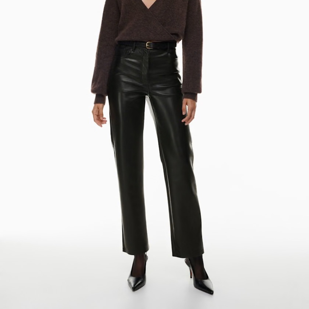 Melina faux leather pants in size 6